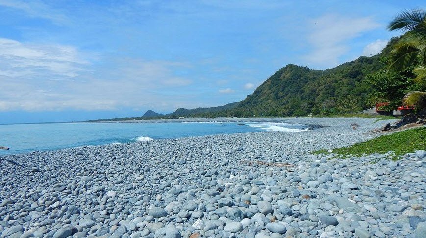 Ampere Beach And Rock Formations , , Philippines